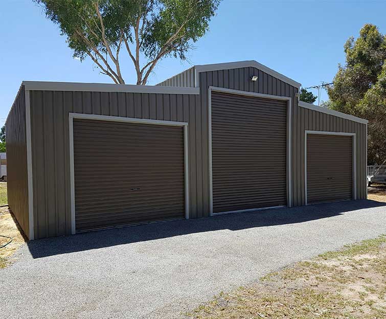 American barn workshop shed in Perth by Western Sheds